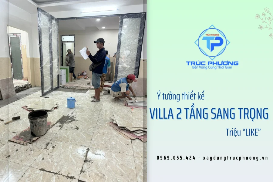 villa 2 tầng sang trọng