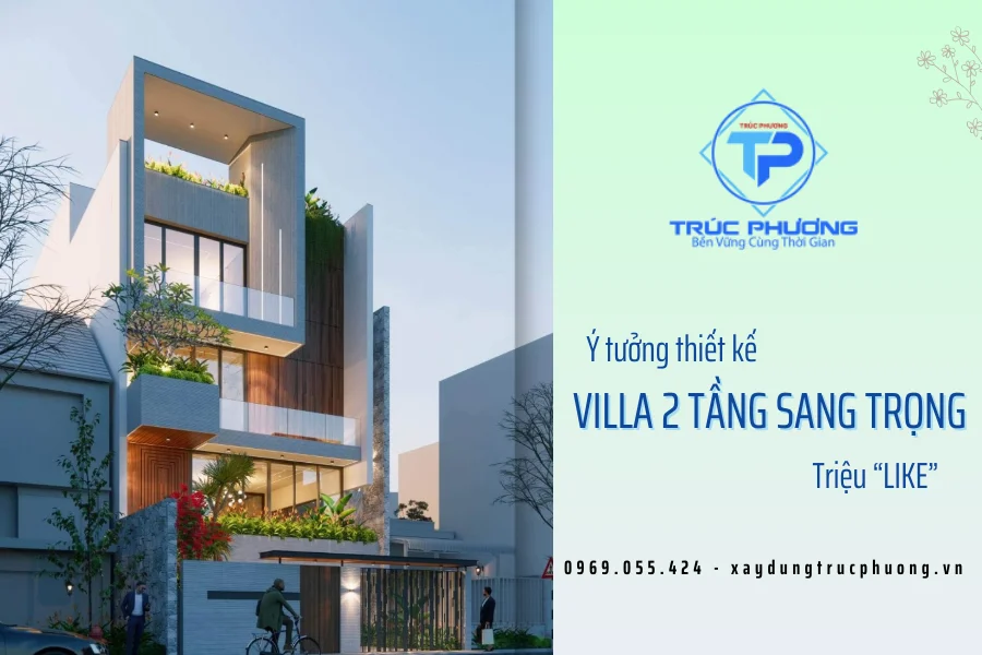 villa 2 tầng sang trọng